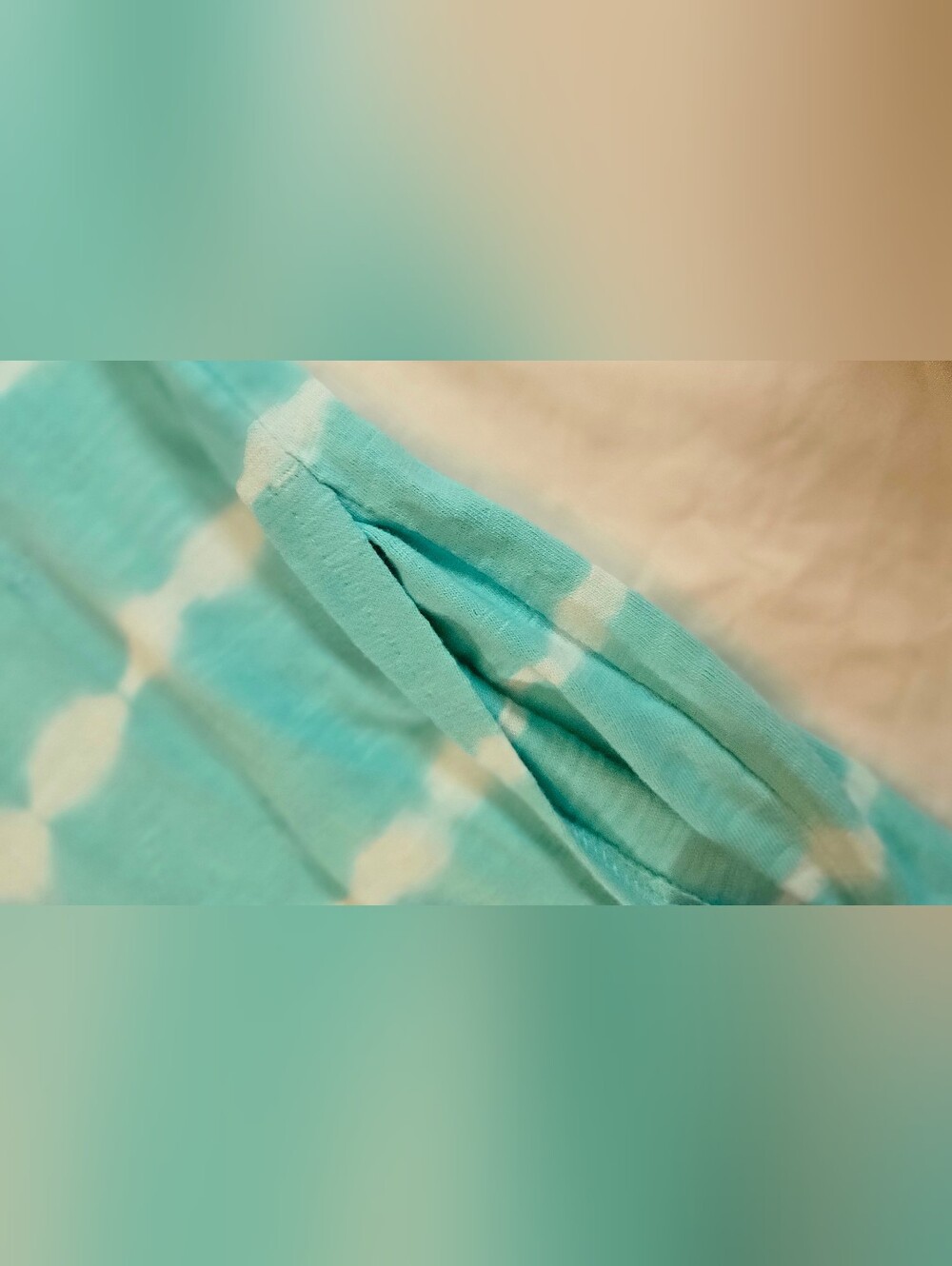Sonoma Womens Turquoise & White Stripe Tie Dye Sleeveless Tank Dress Size XL - Picture 10 of 13